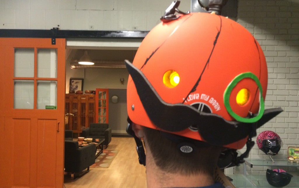 Orange You Glad?Helmets for Halloween